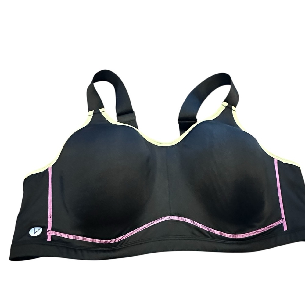 LIVI Lane Bryant Active Sculpted under wire Sports Bra‎ 44DD  black